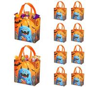 10 pezzi per Halloween in tessuto non tessuto riutilizzabile per festa gatto, Mostro Blu [10 Pezzi], Se référer au descriptif