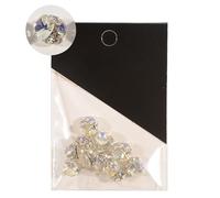 10 pezzi per nail art 3D glitter strass cristalli nail art decorazioni rivetti in metallo gioielli