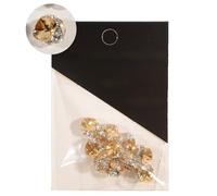 10 pezzi per nail art 3D glitter strass cristalli nail art decorazioni rivetti in metallo gioielli