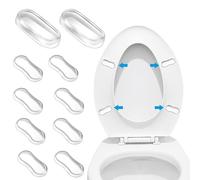 10 pezzi per Wc Seat Buffer Wc Coperchi per Wc Tappi per Wc Tappi in gomma Autoadesivi per occhiali di ricambio buffer, Riducono i vuoti di rumore, buffer in gomma per Wc Seat per la casa, l'ufficio,