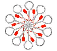 10 Pezzi Perni di Bloccaggio, Ricambio in Metallo e Plastica | Maniglie ad Anello, Manutenzione Visibile e Pratica, per Ispettori e Operatori, Set Sigilli