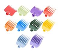10 Pezzi Pettini per Tagliacapelli, 10 Pettini Colorati per Tagliacapelli 1.5-25 mm, Pettini Guida per Tagliacapelli, Ricambio per la Maggior Parte dei Tagliacapelli e Accessori per Tagliare wahl