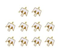 10 Pezzi Piccioni Pin Smalto Moda Risvolto Piccolo Spilla Lega Texture Distintivo Per Tutte Le Occasioni Colombe Distintivo Adatto, Taglia unica, come descritto