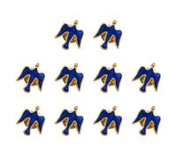 10 Pezzi Piccioni Pin Smalto Moda Risvolto Piccolo Spilla Lega Texture Distintivo Per Tutte Le Occasioni Colombe Distintivo Adatto, Taglia unica, come descritto