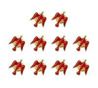 10 Pezzi Piccioni Pin Smalto Moda Risvolto Piccolo Spilla Lega Texture Distintivo Per Tutte Le Occasioni Colombe Distintivo Adatto, Taglia unica, come descritto