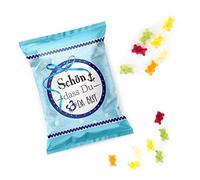10 pezzi piccoli pacchetti Gummy Give Away regali con bello, che è da sei in azzurro blu turchese bianco Maritime Regalini, feste, matrimonio, compleanno e festen come un piccolo regalo