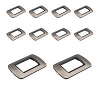 10 Pezzi Placca Plastica Ovale, 3 Moduli Posti Per Scatola 503, Compatibile Con Bticino Living Light, Colore Bronzo, Serie MBL