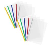 10 Pezzi Plastica A4 Rapporto Copertina, Cartella Di File Con Barra Scorrevole, A4 Copertine Per Rilegatura, A4 Copertina Per Report Con Clip per Scuola, Ufficio Documenti