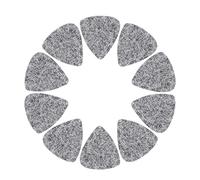 10 pezzi plettri per chitarra, plettro in feltro di lana da 3 mm per ukulele per chitarra(Grigio)