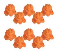 10 Pezzi Popcorn in Resina Arancia 1: 1 Rotondo per Orecchini DIY | Miniatura Realistica, Leggera e Facile da Pulire, per Gioielli Artigianali e Cover in Resina