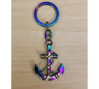 10 PEZZI Portachiavi ANCORA maxi ARCOBALENO bomboniera 05I4