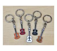 10 PEZZI Portachiavi colorato CHITARRA CLASSICA bomboniera 05FC