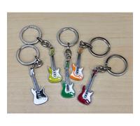 10 PEZZI Portachiavi colorato CHITARRA ELETTRICA bomboniera 05FA