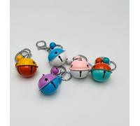 10 PEZZI Portachiavi in latta con campanella bomboniera 09TT