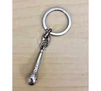 10 PEZZI Portachiavi in metallo a forma di MICROFONO bomboniera 05FQ