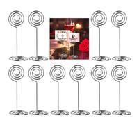 10 pezzi portafoto con numeri da tavolo a spirale per matrimoni, feste e riunioni