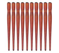 10 Pezzi Portapenne con Pennino, Comoda Impugnatura Più Liscia in Legno di Sandalo Portapenne con Penna a Fumetti Squisita Fattura Pennino con Penna a Fumetti Pennini per(Colore legno rosso)
