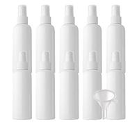 10 Pezzi Portatile 100ml Bianco Flacone Spray Vuoto Plastica, Piccolo Flacone Spray per Nebbia con Testina di Spruzzo Bianco, Bottiglia di Profumo, Cosmetica, Viaggio Riutilizzabile con 2x Imbuti