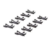 10 pezzi portatile microfono bavero cravatta Lavalier Mic metallo clip titolare 12mm