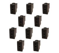 10 Pezzi Presa Bipasso, Compatibile Con Bticino Living Light (Nero) Nero