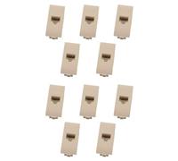 10 Pezzi Presa Dati RJ45 CAT6, Connettore Rete LAN, Compatibile con Bticino Living Light, Colore Bianco, Serie MBL, 1 Modulo
