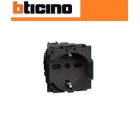 10 PEZZI PRESA SCHUKO KG4140A16 BTICINO LIVING NOW NERO