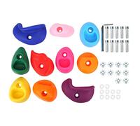 10 Pezzi Prese per Arrampicata su Roccia, Grande Parete Rocciosa Multicolore Tiene Impugnature per Arrampicata su Roccia all'Aperto Accessori per Parco Giochi per Interni ed (Medium size 10 pack)
