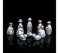 10 Pezzi Presepe Scultura Della Nascita Figure Da Collezione Statuette