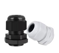 10 pezzi Pressacavi impermeabili NPT 1/4 NPT 1/2 NPT 3/8 Giunto for cavi in nylon Nero Ignifugo Connettore for cavi da 4 a 25 mm IP68(G1 fit 18-25 White)