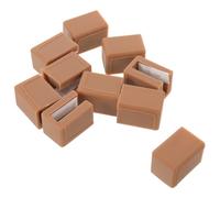 10 Pezzi Protezione Angolare in Silicone per Maniglia Armadio, Color Caffè | Profilo Minimale Invisibile, Superfici Arrotondate senza Bave, per Camerette e Asili Nido, Tocco Delicato