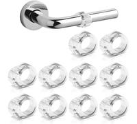 10 Pezzi Protezioni Maniglia Porta | Ferma Porta in Silicone Trasparente | Paracolpi Antiurto | Riduzione Rumore | Anti Graffio | Facile da Installare per Casa e Ufficio