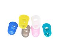 10 Pezzi Protezioni per Dita in Silicone, Cinque Misure | Silicone Alimentare Fori Multipli, Supporto Durante le Lezioni e Pratica, Tono Naturale Colore Casuale
