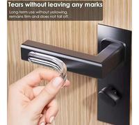 10 pezzi Protezioni trasparenti anti-collisione per maniglie delle porte, Cuscinetti anti-graffio per maniglie delle porte - Cuscinetti ammortizzanti per frigoriferi, armadi, porte delle stanze - Faci