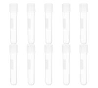 10 Pezzi Provette di Coltura da 12ml con Tappo e Tacche | Scrivibili, per Campionamento e Analisi, Confezione Singola Sterile, Uso da Laboratorio