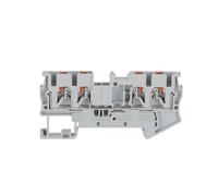10 pezzi PT2.5-QU, morsettiera a molla a 4 conduttori, connettore elettrico for guida DIN PT 2.5 QUATTRO, PT 2.5-QU(PT2.5-QU-Gray)