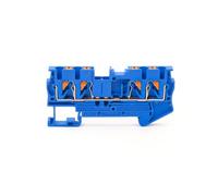 10 pezzi PT2.5-QUAT~RO Morsettiera 4 conduttori Filo elettrico a molla Collegamento a innesto Conduttori Connettore filo(BLUE)