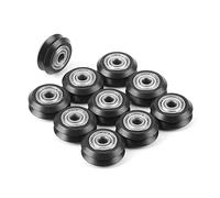 10 Pezzi Puleggia Plastica Con Cuscinetto Ruota Dentata Per Stampante 3D V-Slots Modelli In POM Nero