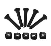 10 pezzi Pulsante di blocco di sicurezza della portiera dell'auto Base Pomello di bloccaggio Compatibile con Golf Mk2 Mk3 Scirocco Passat B2 Polo 191837187 Perno di bloccaggio della portiera