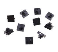 10 pezzi pulsante interruttore torcia 1A 30 V 2 pin CB-1212-112D Piedi ultra sottili Interruttore a pulsante On Off Momentaneo Led Control Rocker Leva Maniglia Start Stop Dimmer Detector Sensori