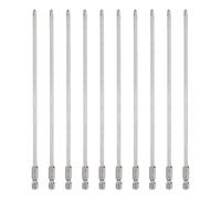 10 pezzi punta cacciavite PH2 per Phillips 1/4" esagono 8" lungo 0.16" magnetica