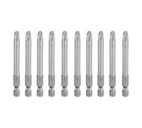 10 pezzi punta cacciavite Phillips PH3 magnetico 1/4\" codolo esagonale 75mm