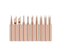 10 pezzi punta for saldatore in rame puro 900M set testa for all'interno strumenti di saldatura for elettrico in nudo caldo(Gray)