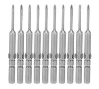 10 pezzi punta per cacciavite croce elettrica forte magnetico antiscivolo strumento manuale hardware temprato 2,5 mm