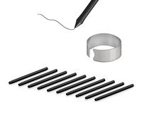 [10 Pezzi] Punte di Ricambio per One By Wacom/Bamboo/Intuos/Intuos 5&4&3/Intuos Pro(PTH-451/651/851)/Cintip/Cintip Companion 1&2&Hybrid/Cintip 13H, per CTE-,MTE-,CTL-,CTH- Tavoletta Grafica, Nero