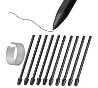 [10 Pezzi] Punte di Ricambio per Remarkable 1/2/Marker/Marker Plus & Boox Pen2 Pro/Boox Pen Plus/Boox Triangle Pen/BOOX Wacom Penna, per Boox Max/Note/Nova/Go/Tab Ultra&Mini Serie, Nero+Felt