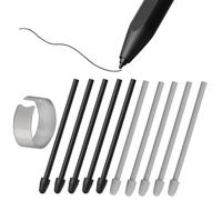 [10 Pezzi] Punte di Ricambio per Remarkable 1/2/Marker/Marker Plus & Boox Pen2 Pro/Pen Plus/Triangle Pen/Wacom Penna, per Boox Max/Note/Nova/Go/Tab Ultra&Mini Serie, Nero+Bianco