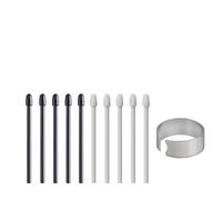 [10 Pezzi] Punte di Ricambio per Wacom One Standard Pen (2023 Edition) per Wacom One 13 touch (DTH134) / 12 (DTC121) / M (CTC6110) / S ( CTC4110), Nero + Grigio