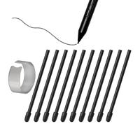 [10 Pezzi] Punte di Ricambio per Wacom Pro Pen 3, 2025 Tablet Intuos Pro M/S/L & Cintiq 16/2424 Touch & DTH135/172 & MovinkPad 11"/13,3", Nero
