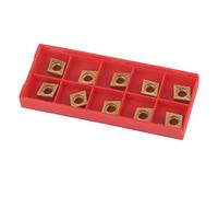 10 pezzi punte in metallo duro CNC inserti taglierina a lama, utensile per tornio con scatola, inserti in metallo duro ad alta resistenza per la finitura superficiale del metallo,