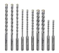 10 Pezzi Punte per Cemento Armato,Punte Trapano Sds Plus, Punte Da Muro Trapano,